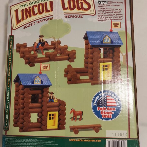 Pre-Loved Original Lincoln Logs-83-Piece - Picture 2 of 6